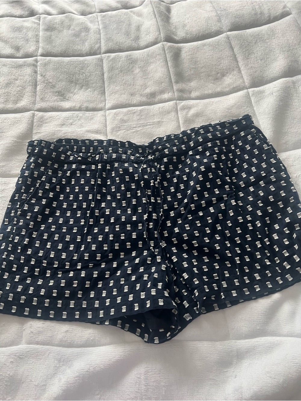Loft Navy and White Patterned Women’s Shorts